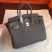Replica Handbag Store Vert Gris Clemence Birkin 25cm Handmade Bag