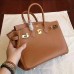 Replica Handbag Store Brown Epsom Birkin 25cm Handmade Bag