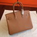 Replica Handbag Store Brown Epsom Birkin 25cm Handmade Bag