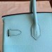 Replica Handbag Store Blue Atoll Epsom Birkin 25cm Handmade Bag