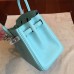 Replica Handbag Store Blue Atoll Epsom Birkin 25cm Handmade Bag