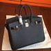 Replica Handbag Store Black Epsom Birkin 25cm Handmade Bag