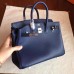 Replica Handbag Store Sapphire Epsom Birkin 25cm Handmade Bag Replica Handbag Store Sapphire Epsom Birkin 25cm Handmade Bag