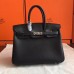 Replica Handbag Store Black Swift Birkin 25cm Handmade Bag