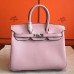 Replica Handbag Store Rose Dragee Swift Birkin 25cm Handmade Bag