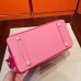 Replica Handbag Store Pink Espom Horseshoe Brikin 30cm Handmade Bag