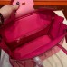Replica Handbag Store Pink Espom Horseshoe Brikin 30cm Handmade Bag