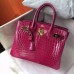 Replica Handbag Store Rose Red Birkin 30cm Crocodile Niloticus Shiny Bag Replica Handbag Store Rose Red Birkin 30cm Crocodile Niloticus Shiny Bag