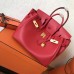Replica Handbag Store Red Swift Birkin 30cm Handmade Bag