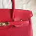 Replica Handbag Store Red Epsom Birkin 25cm Handmade Bag