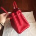 Replica Handbag Store Red Epsom Birkin 25cm Handmade Bag
