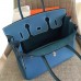Replica Handbag Store Blue Jean Clemence Birkin 35cm Handmade Bag