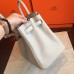 Replica Handbag Store Pearl Grey Clemence Birkin 35cm Handmade Bag