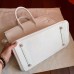 Replica Handbag Store White Clemence Birkin 35cm Handmade Bag