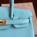 Replica Handbag Store Blue Atoll Epsom Birkin 35cm Handmade Bag