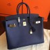 Replica Handbag Store Sapphire Epsom Birkin 35cm Handmade Bag Replica Handbag Store Sapphire Epsom Birkin 35cm Handmade Bag