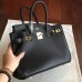 Replica Handbag Store Black Swift Birkin 35cm Handmade Bag