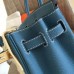 Replica Handbag Store Blue Jean Clemence Birkin 30cm Handmade Bag