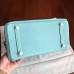 Replica Handbag Store Blue Atoll Clemence Birkin 30cm Handmade Bag