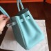 Replica Handbag Store Blue Atoll Clemence Birkin 30cm Handmade Bag
