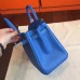 Replica Handbag Store Blue Epsom Birkin 25cm Handmade Bag