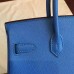 Replica Handbag Store Blue Epsom Birkin 25cm Handmade Bag