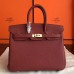 Replica Handbag Store Bordeaux Clemence Birkin 25cm Handmade Bag