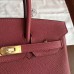 Replica Handbag Store Bordeaux Clemence Birkin 25cm Handmade Bag