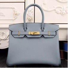 Replica Handbag Store Birkin 30cm 35cm Bag In Blue Lin Epsom Leather Replica Handbag Store Birkin 30cm 35cm Bag In Blue Lin Epsom Leather