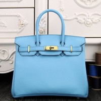 Replica Handbag Store Birkin 30cm 35cm Bag In Light Blue Epsom Leather Replica Handbag Store Birkin 30cm 35cm Bag In Light Blue Epsom Leather