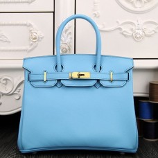 Replica Handbag Store Birkin 30cm 35cm Bag In Light Blue Epsom Leather Replica Handbag Store Birkin 30cm 35cm Bag In Light Blue Epsom Leather