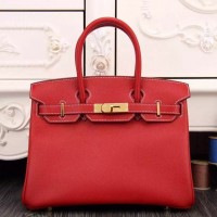 Replica Handbag Store Birkin 30cm 35cm Bag In Red Epsom Leather