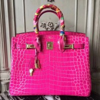 Replica Handbag Store Birkin 30cm 35cm Bag In Rose Red Crocodile Leather Replica Handbag Store Birkin 30cm 35cm Bag In Rose Red Crocodile Leather
