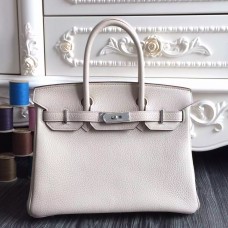 Replica Handbag Store Birkin 30cm 35cm Bag In White Clemence Leather Replica Handbag Store Birkin 30cm 35cm Bag In White Clemence Leather