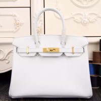Replica Handbag Store Birkin 30cm 35cm Bag In White Epsom Leather