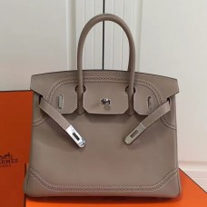 Replica Handbag Store Birkin Ghillies 30cm In Grey Swift Leather Replica Handbag Store Birkin Ghillies 30cm In Grey Swift Leather