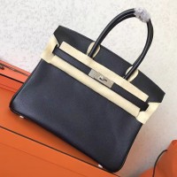 Replica Handbag Store Black Epsom Birkin 30cm Handmade Bag