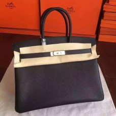 Replica Handbag Store Black Epsom Birkin 35cm Handmade Bag Replica Handbag Store Black Epsom Birkin 35cm Handmade Bag