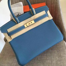 Replica Handbag Store Blue Jean Clemence Birkin 35cm Handmade Bag Replica Handbag Store Blue Jean Clemence Birkin 35cm Handmade Bag