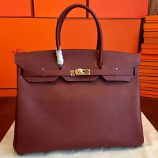 Replica Handbag Store Bordeaux Epsom Birkin 40cm Handmade Bag