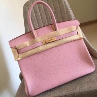 Replica Handbag Store Pink Clemence Birkin 30cm Handmade Bag