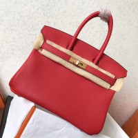 Replica Handbag Store Red Clemence Birkin 25cm Handmade Bag Replica Handbag Store Red Clemence Birkin 25cm Handmade Bag