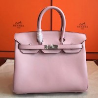 Replica Handbag Store Rose Dragee Swift Birkin 25cm Handmade Bag