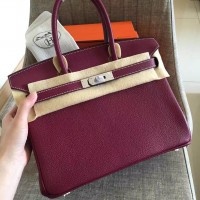 Replica Handbag Store Ruby Clemence Birkin 30cm Handmade Bag