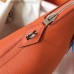 Replica Handbag Store Orange Clemence Bolide 35cm Handmade Bag