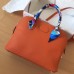Replica Handbag Store Orange Clemence Bolide 35cm Handmade Bag