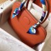 Replica Handbag Store Orange Clemence Bolide 35cm Handmade Bag