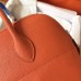 Replica Handbag Store Orange Clemence Bolide 35cm Handmade Bag