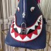 Replica Handbag Store Shark Bolide 45cm Bag In Blue Calfskin