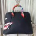 Replica Handbag Store Shark Bolide 45cm Bag In Black Calfskin